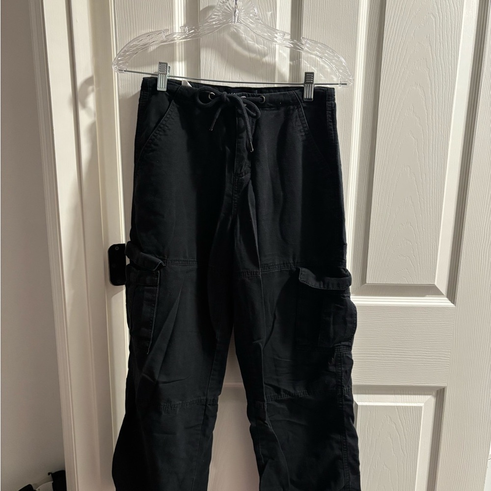 Aeropostale Black Cargo Pants Relaxed Fit